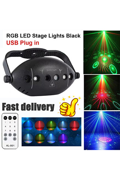 Choice Black-1M-USB 2024 New RGB LED Stage Disco Lights Rotating DJ Ball Stro...