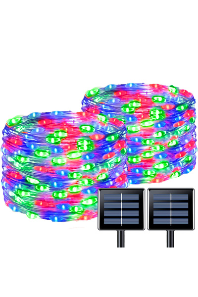 Choice سلسلة إضاءة تعمل بالطاقة الشمسية بطول 30 مترًا، مزودة بـ 300 مصباح LED...