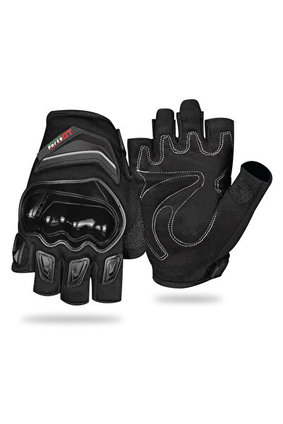 Forte GT RS1903D Yarım Motosiklet Eldiveni - Siyah