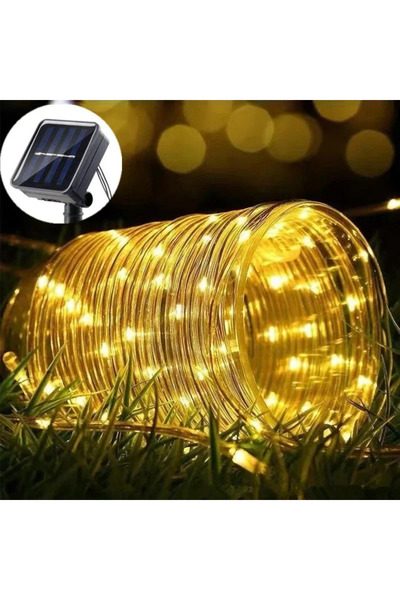 Choice سلسلة إضاءة LED تعمل بالطاقة الشمسية بطول 5 أمتار و50 مصباح LED، بثمان...