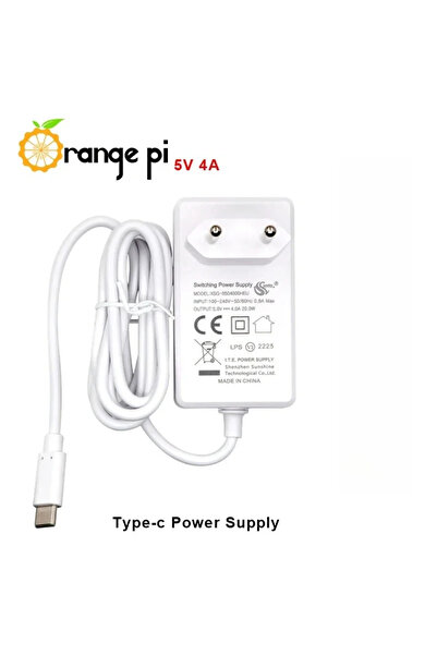 Choice محول طاقة Orange Pi 5V 4A من الاتحاد الأوروبي، مزود طاقة من النوع C بج...