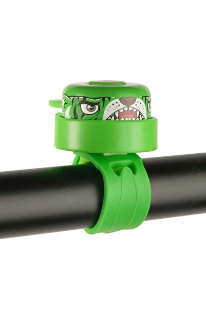 Crazy Safety Children's bicycle horn, handlebar mount, Green Tiger