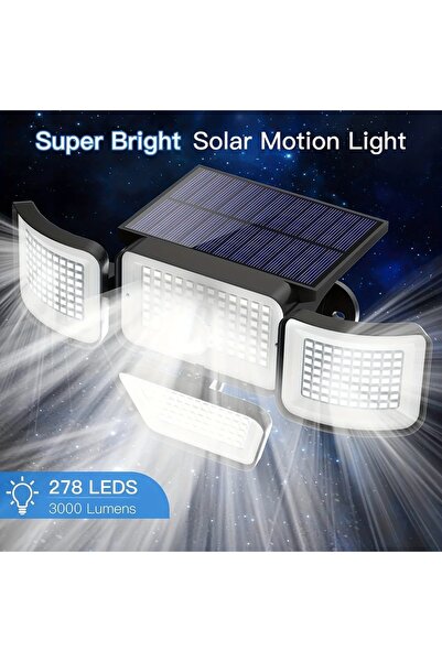Choice Solar Outdoor Lights 278 LED Motion Sensor Lights Solar Flood Security...