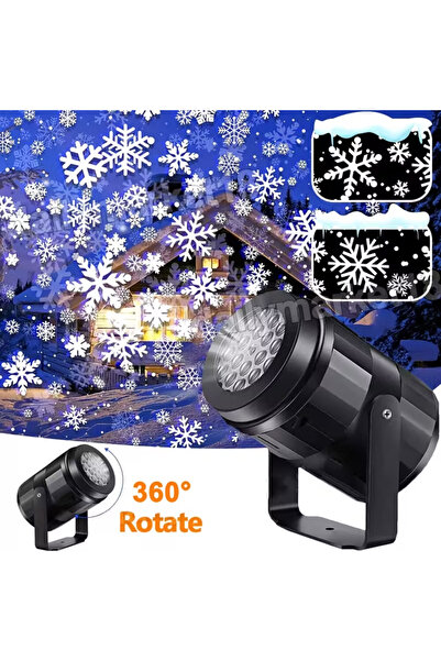 Choice Snowflake LED USB Snowflake Projector Holiday Light Christmas Projecti...