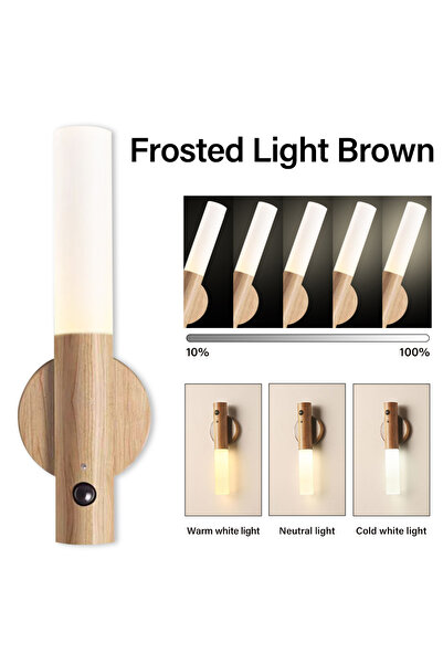 Choice yellow wood grain A LED USB Night Light Magnetic Wall Lamp Intelligent...
