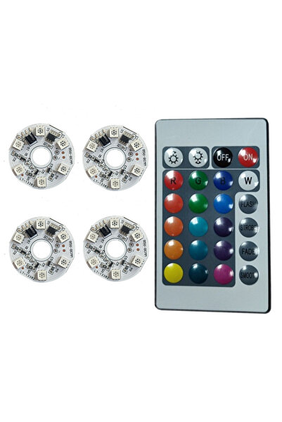 Choice 4 مصابيح، وحدة تحكم واحدة، مجموعة واحدة من مصابيح LED RGB بجهد 5 فولت،...