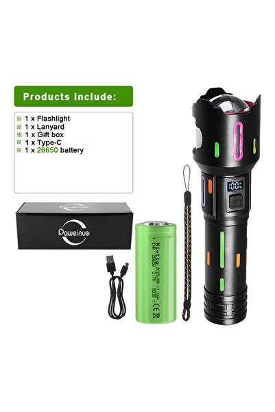 choice2 26650 battery-box 90000000LM Most Powerful LED Flashlight High Power ...