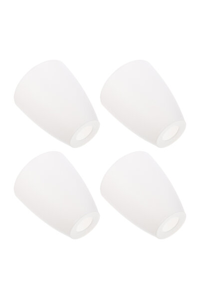 Choice مصباح جداري أبيض مكون من 4 قطع، غطاء مصباح بلاستيكي، مناسب للاستخدام ا...