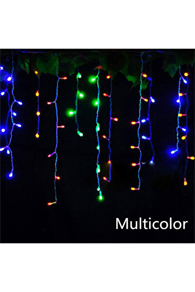 Choice سلسلة أضواء متدلية LED متعددة الألوان، 4 أمتار × 0.6 متر، بمقبس أمريكي...