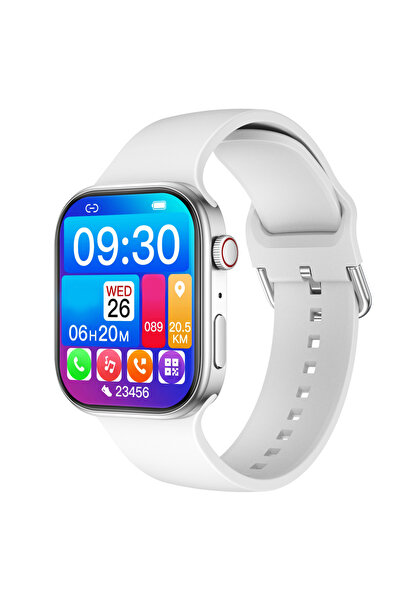 Choice ساعة أبل الذكية البيضاء 2025، شاشة عالية الدقة 1.83 بوصة، مكالمات بلوت...