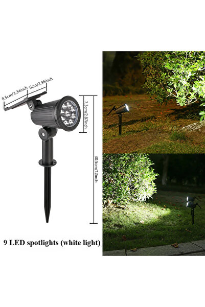 Choice White light Solar LED Spotlight for Outdoor Garden Landscape Lighting ...