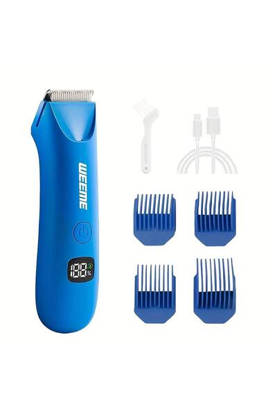Choice Blue Men's Body Grooming Trimmer with Digital Display, Multi-Functiona...