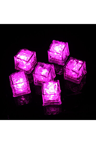 Choice4 1PC Pink LED Ice Light Glowing Ice Cubes Touch Sensitive Lights Bar A...