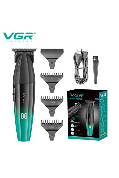 Choice ماكينة حلاقة الشعر USB VGR V-906 للصالونات والمنزل، جسم معدني متدرج، م...