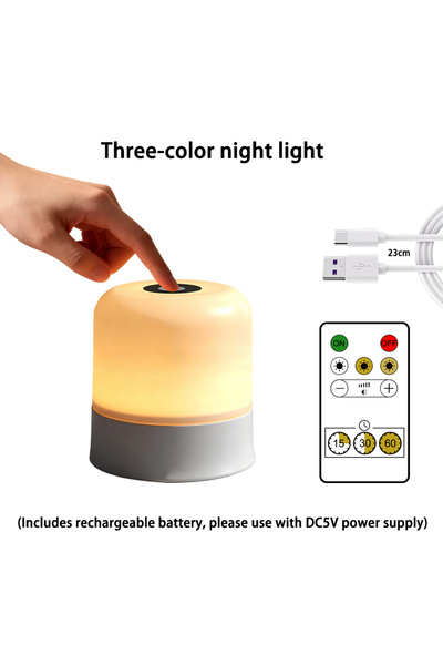 Choice Three-color charging Touch night light touch adjustment RGB rechargeab...