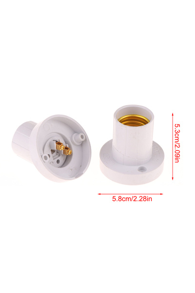 Choice قطعتان/مجموعة، 250 فولت، 6 أمبير، حامل لمبة بلاستيكي E27، قابل للدوران...