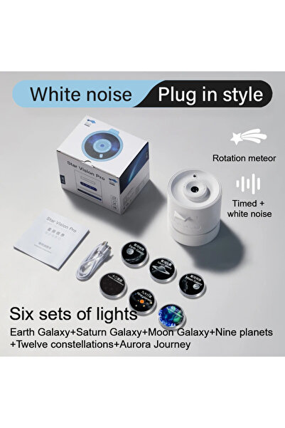 Choice جهاز عرض ضوئي ليلي بستة أضواء، جهاز عرض سماء مرصعة بالنجوم، مصباح قبة ...