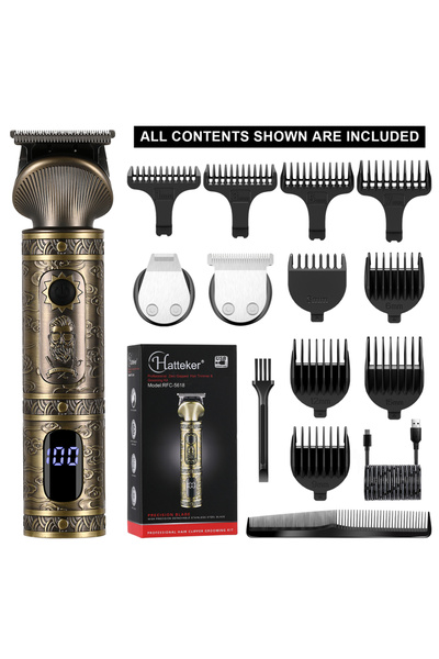 Choice ماكينة تشذيب الشعر الاحترافية من هات تيكر، مصنوعة من البرونز، ماكينة ق...