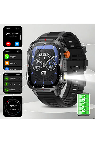Choice ساعة رياضية خارجية سوداء 2025، ساعة ذكية عالمية للمشي لمسافات طويلة، ش...