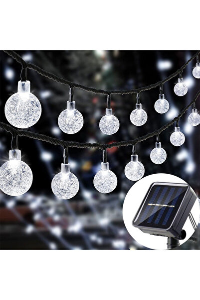 Choice 12M 100LEDs White Light Solar Bubble Ball Light String Lights Outdoor ...