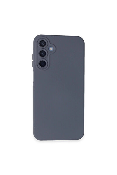 eco port حافظة سامسونج جالاكسي A05s من السيليكون المخملي الداخلي - رمادي