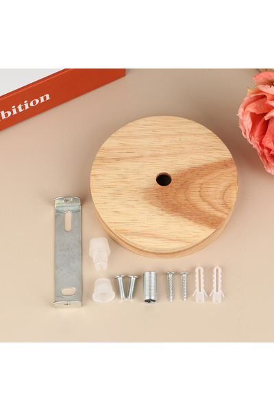 Choice JETTING A2 10cm 〔YY32〕10/12cm قاعدة مصباح خشبية حديثة للسقف، حامل مصبا...