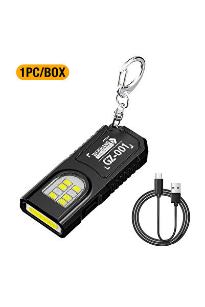 Choice سلسلة مفاتيح صغيرة محمولة سوداء اللون، قطعة واحدة، تُعلق على الخصر، مز...