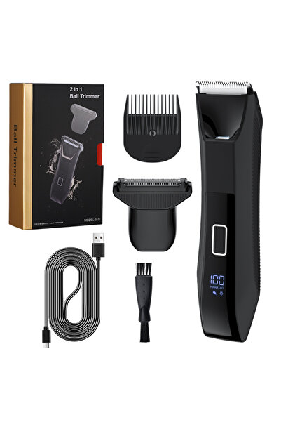 Xiaomi black Youpin 2 IN 1 Painless Face Shaver Bikini Mens Body Trimmer IPX6...