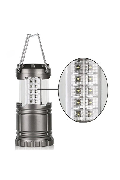 Choice Grey 30LED Tent Lamp Waterproof Camping Light Power by 3*AAA Battery E...