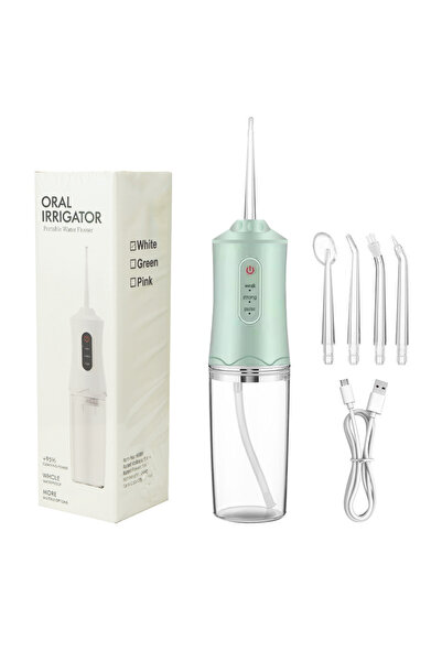 Choice1 خيط تنظيف الأسنان الكهربائي الأخضر، جهاز ري الفم المحمول، جهاز رش نفا...