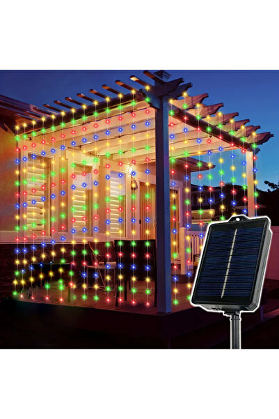 Choice ستارة إضاءة شمسية متعددة الألوان 3MX3M-300LEDS، 600/300/200/100 مصباح ...