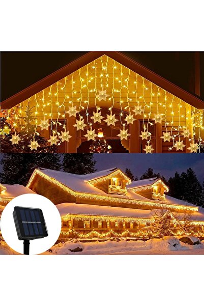 Choice 3.5M 96LED-16 Strand Warm 2026 Solar Snowflake Lights Outdoor for Xmas...