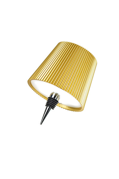 Choice مصباح طاولة لاسلكي ذهبي اللون قابل للتغيير، بتحكم باللمس بثلاثة ألوان ...