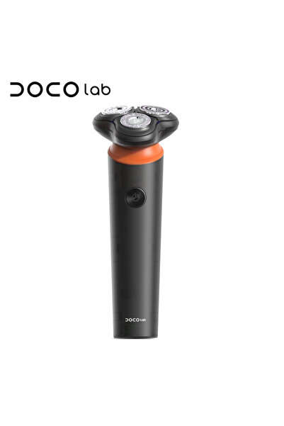 Choice ماكينة حلاقة كهربائية دوارة برتقالية اللون من دولاب للرجال، بشفرة ثلاث...