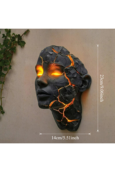 Choice Face Wall Lamp Cracked Soul Wall Lights Shattered Soul Wall Lamps Crea...