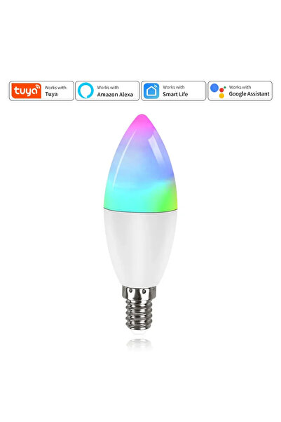 Choice مصباح Tuya الذكي بتقنية الواي فاي LED، قاعدة E14، 220 فولت، 9 واط، 5 و...