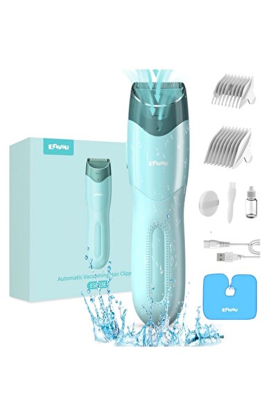 Choice ماكينة حلاقة شعر زرقاء تعمل بالشفط للأطفال والرجال، قابلة لإعادة الشحن...