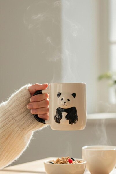 ALBETTO Ceramic 3D Panda Mug -300Ml