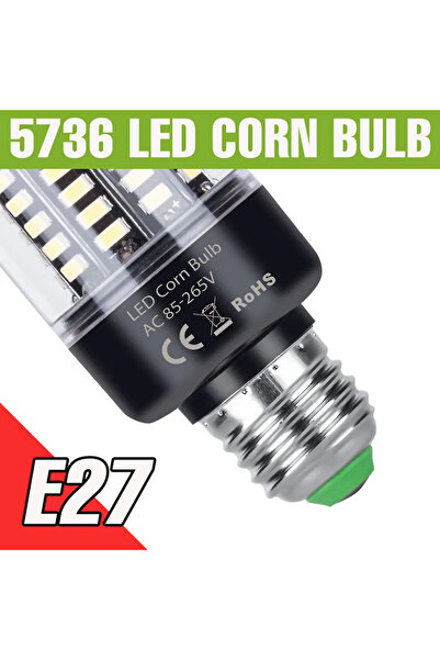 Choice 132leds Cold White E27 LED E27/E26 Corn Light Bulb E14 Ceiling Lamp B2...