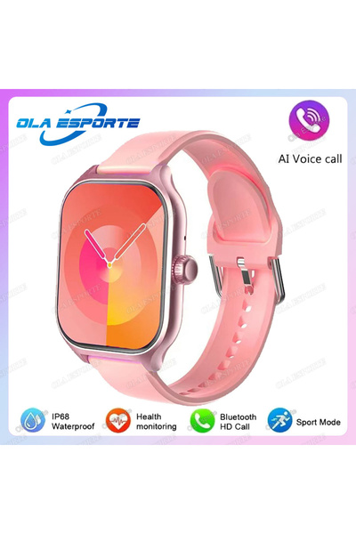 Choice ساعة ذكية جديدة وردية اللون لعام 2026، متوافقة مع نظامي أندرويد وiOS، ...