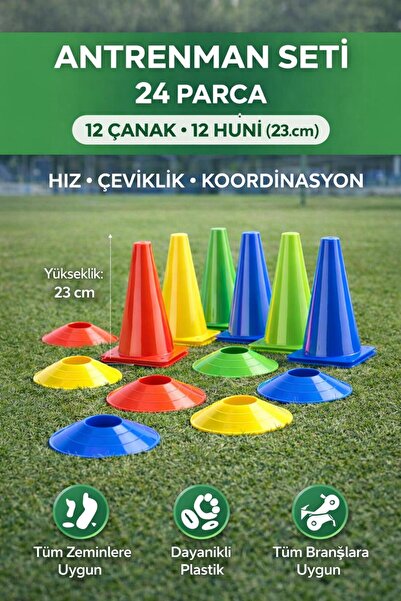 Leyaton 12li Antrenman Hunisi 12li Antrenman Çanağı 24 Parça Antrenman Seti