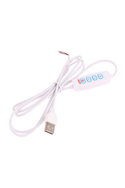 Choice1 white 1.5M USB 5V LED Tri-color Dimming Color Switch Cable Dimmer 4-K...