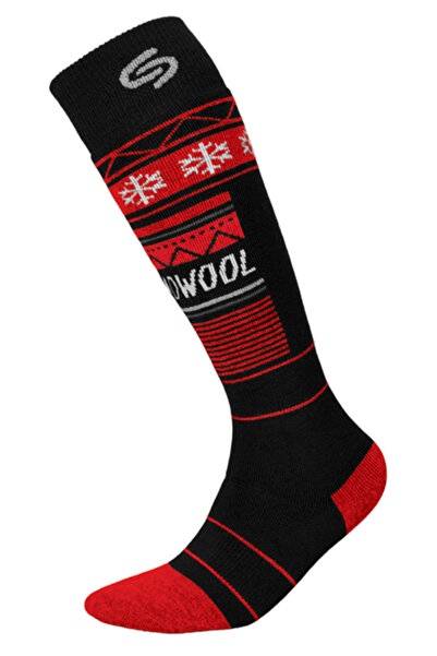 InMove breathable thermal wool sports socks, Ski Deodorant Thermowool, Red 38-40