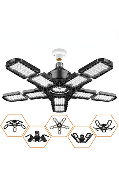 Choice 10 Panels Deformable LED Bulb Garage Light with 3/5/10/12 Adjustable P...