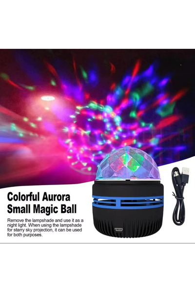 Choice جهاز عرض ضوئي LED كريستالي بدون جهاز تحكم عن بعد، يعمل بمنفذ USB، يُظه...