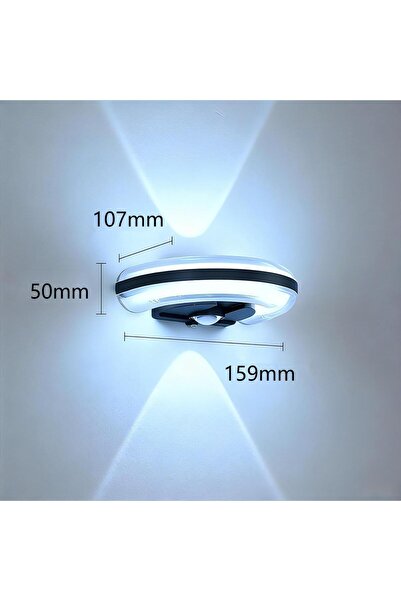 Choice 11W Cold White-6000K Modern LED Wall Sconces Waterproof IP65 Indoor Ou...