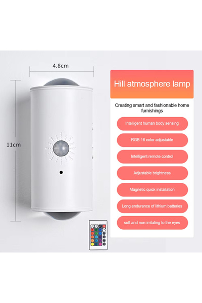 Choice white 16 color LED Motion Sensor Night Light RGB Colors Changing Wirel...