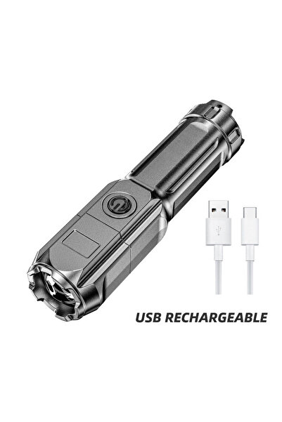 Choice مصباح يدوي صغير قابل للتكبير/التصغير، ضوء تركيز قابل لإعادة الشحن عبر ...