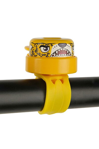 Crazy Safety Children's bicycle horn, handlebar mount, Galben