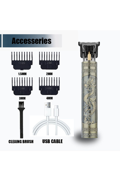 Choice ماكينة حلاقة الشعر المحمولة برونز دراغون 060، شحن سريع عبر منفذ USB، ح...